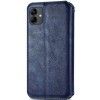 Шкіряний чохол книжка GETMAN Cubic (PU) для Samsung Galaxy A05 Синій (44249)