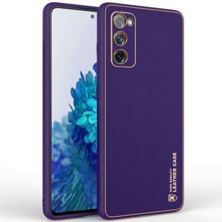 Шкіряний чохол Xshield для Samsung Galaxy S20 FE Фіолетовий (44967)