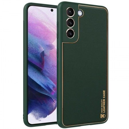 Шкіряний чохол Xshield для Samsung Galaxy S21 Зелений (44970)