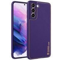 Шкіряний чохол Xshield для Samsung Galaxy S21+ Фиолетовый (44987)