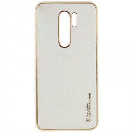 Шкіряний чохол Xshield для Xiaomi Redmi Note 8 Pro Білий (45020)