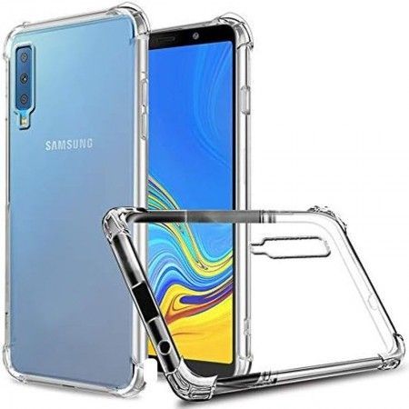 TPU чохол GETMAN Ease logo посилені кути для Samsung A750 Galaxy A7 (2018) Прозорий (44348)