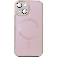 Чохол TPU+Glass Sapphire Midnight with MagSafe для Apple iPhone 15 (6.1'') Розовый (45034)