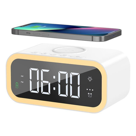 БЗП WIWU Wi-W015 2 in 1 Time Wireless Charger Білий (46890)