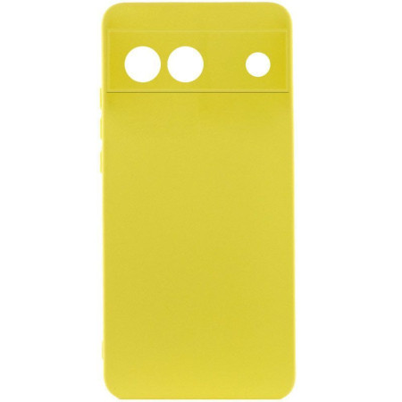 Чохол Silicone Cover Lakshmi Full Camera (A) для Google Pixel 6a Жовтий (45119)