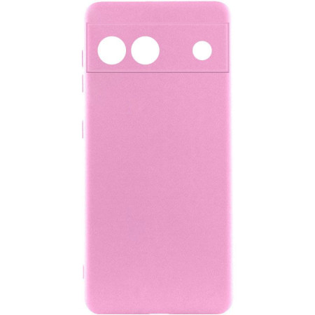 Чохол Silicone Cover Lakshmi Full Camera (A) для Google Pixel 6a Розовый (45122)