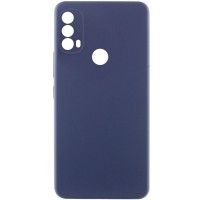 Чохол Silicone Cover Lakshmi Full Camera (AAA) для Motorola Moto E40 Синий (45959)
