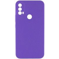 Чохол Silicone Cover Lakshmi Full Camera (AAA) для Motorola Moto E40 Фиолетовый (45960)