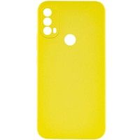 Чохол Silicone Cover Lakshmi Full Camera (AAA) для Motorola Moto E40 Жовтий (45950)