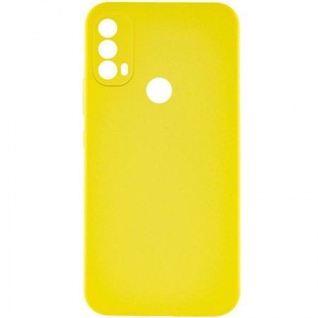 Чохол Silicone Cover Lakshmi Full Camera (AAA) для Motorola Moto E40 Желтый (45950)