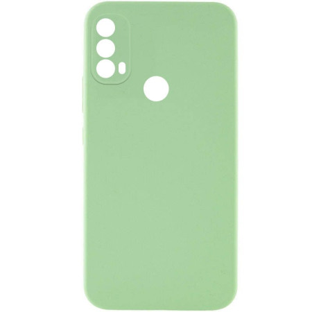 Чохол Silicone Cover Lakshmi Full Camera (AAA) для Motorola Moto E40 Мятный (45953)