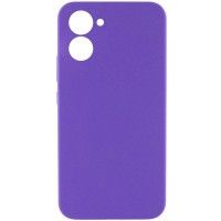 Чохол Silicone Cover Lakshmi Full Camera (AAA) для Realme C33 Фиолетовый (45992)