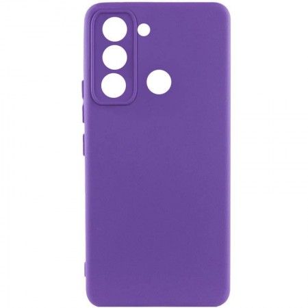 Чохол Silicone Cover Lakshmi Full Camera (AAA) для TECNO Spark 8C Фіолетовий (46070)