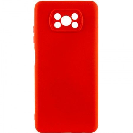 Чохол Silicone Cover Lakshmi Full Camera (AAA) для Xiaomi Poco X3 NFC / Poco X3 Pro Красный (46073)