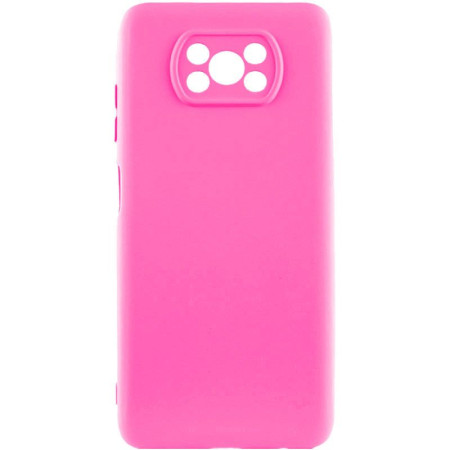 Чохол Silicone Cover Lakshmi Full Camera (AAA) для Xiaomi Poco X3 NFC / Poco X3 Pro Рожевий (46075)
