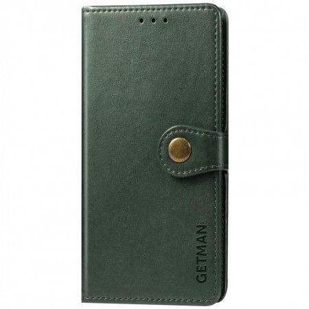 Шкіряний чохол книжка GETMAN Gallant (PU) для Motorola Moto E40 Зелёный (46159)