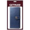 Шкіряний чохол книжка GETMAN Gallant (PU) для Motorola Moto E40 Синій (46158)