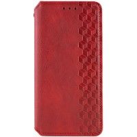 Шкіряний чохол книжка GETMAN Cubic (PU) для Motorola Moto E40 Красный (46184)