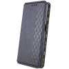 Шкіряний чохол книжка GETMAN Cubic (PU) для Motorola Moto E40 Чорний (46186)