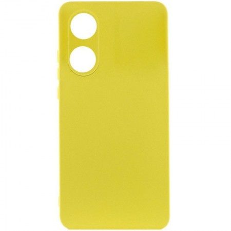 Чохол Silicone Cover Lakshmi Full Camera (AAA) для Oppo A78 4G Желтый (45217)