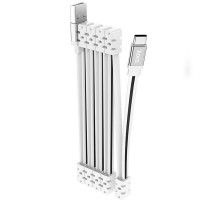 Дата кабель Hoco U103 Magnetic Absorption USB to Type-C (1m) Белый (44394)