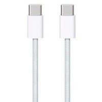 Дата кабель USB-C to USB-C FineWoven for Apple (AAA) (1m) (no box) Белый (45614)
