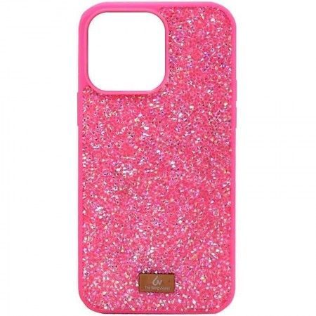 TPU чохол Bling World Rock Diamond для Apple iPhone 15 (6.1'') Розовый (45679)