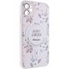 TPU+PC чохол Secret Garden with MagSafe для Apple iPhone 12 (6.1'') Белый (45692)