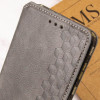 Шкіряний чохол книжка GETMAN Cubic (PU) для Samsung Galaxy S23 FE Серый (46996)
