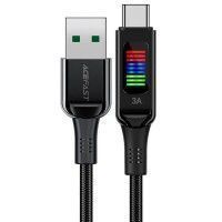 Дата кабель Acefast C7-04 USB-A to USB-C zinc alloy Чорний (47960)