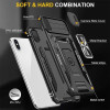 Ударостійкий чохол Camshield Army Ring для Apple iPhone XS Max (6.5'') Чорний (47094)