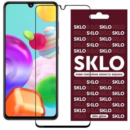 Захисне скло SKLO 3D (full glue) для Samsung Galaxy A05s Черный (47170)