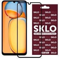 Захисне скло SKLO 3D (full glue) для Xiaomi Redmi 13C / Poco C65 Чорний (47126)