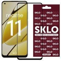Захисне скло SKLO 3D (full glue) для Realme 11 4G Черный (47176)