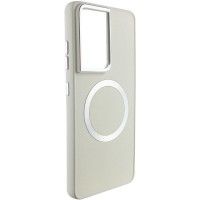 TPU чохол Bonbon Metal Style with MagSafe для Samsung Galaxy S24 Ultra Белый (46774)
