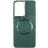 TPU чохол Bonbon Metal Style with MagSafe для Samsung Galaxy S24 Ultra Зелёный (46776)