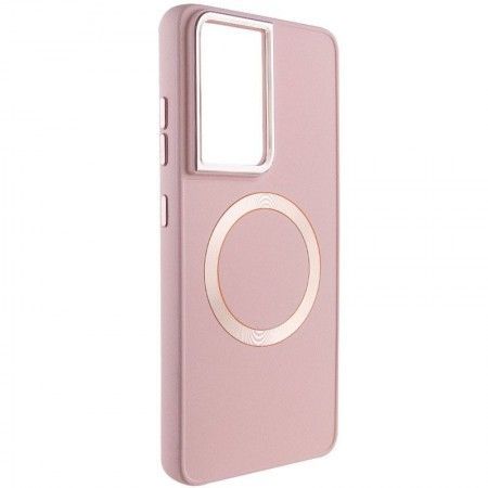 TPU чохол Bonbon Metal Style with MagSafe для Samsung Galaxy S24 Ultra Розовый (46778)
