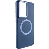 TPU чохол Bonbon Metal Style with MagSafe для Samsung Galaxy S24 Ultra Синій (46780)