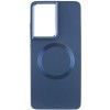 TPU чохол Bonbon Metal Style with MagSafe для Samsung Galaxy S24 Ultra Синий (46780)