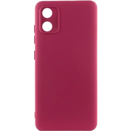 Чохол Silicone Cover Lakshmi Full Camera (A) для Motorola Moto E13 Бордовый (47259)