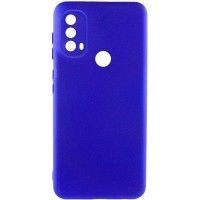 Чохол Silicone Cover Lakshmi Full Camera (A) для Motorola Moto E40 Синій (47275)