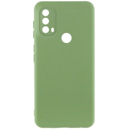 Чохол Silicone Cover Lakshmi Full Camera (A) для Motorola Moto E40 Зелений (47271)
