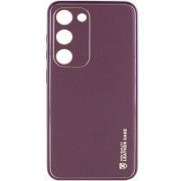Шкіряний чохол Xshield для Samsung Galaxy S24 Бордовый (47768)
