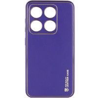 Шкіряний чохол Xshield для Xiaomi 14 Фиолетовый (47799)