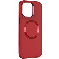 TPU чохол Bonbon Metal Style with MagSafe для Apple iPhone 15 (6.1'') Красный (47811)