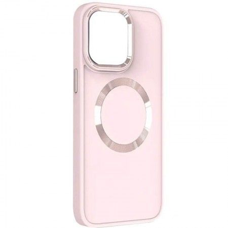 TPU чохол Bonbon Metal Style with MagSafe для Apple iPhone 15 (6.1'') Розовый (47812)