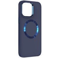 TPU чохол Bonbon Metal Style with MagSafe для Apple iPhone 15 (6.1'') Синий (47813)