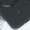 Шкіряний чохол Bonbon Leather Metal Style with MagSafe для Apple iPhone 15 (6.1'') Черный (47856)