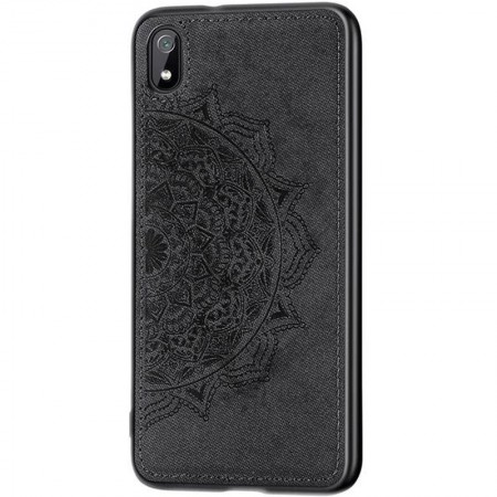 TPU+Textile чехол Mandala с 3D тиснением для Xiaomi Redmi 7A Черный (26736)