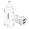 АЗУ Hoco Z27 Staunch + Cable (Micro) 2.4A 2USB Білий (26834)